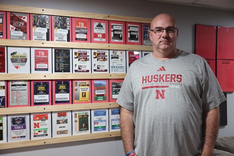 Jake Ladwig and his sideline pass display