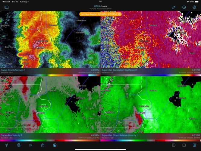 Eppley Radar picture 1651 26 April
