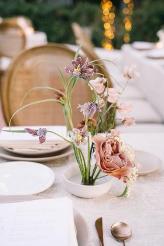 Sara and Brett, flowers