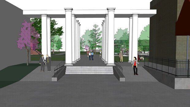 Kissing columns