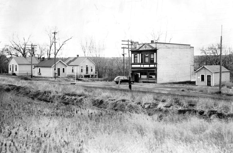 Railroad Avenue in Fort Crook City 1940