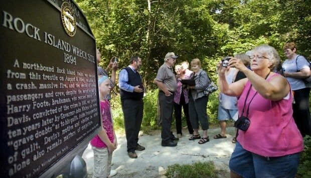Train crash marker