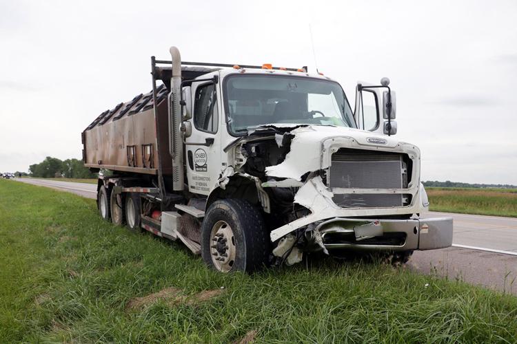 Tractor driver taken to hospital after Highway 30 collision