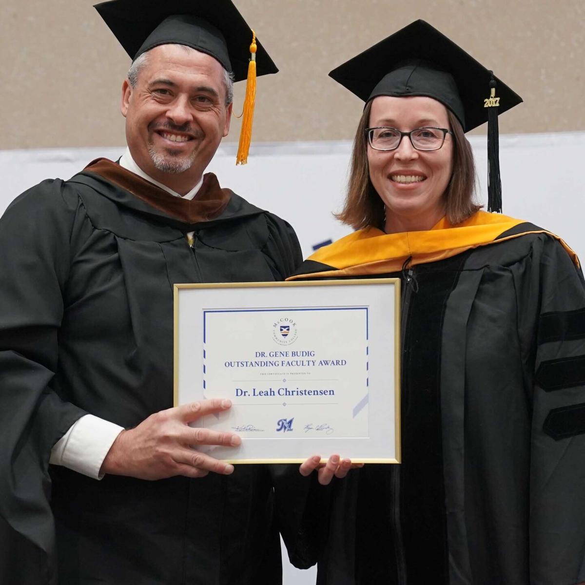 Dr. Leah Christensen named Budig Outstanding MCC teacher