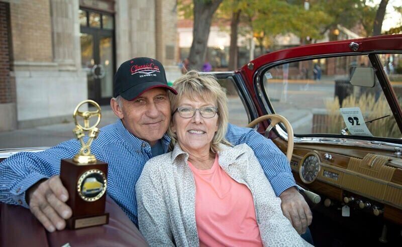 Alan and Julie Gentz with Packard