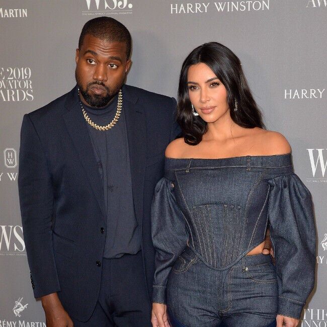 Kanye West and Kim Kardashian West