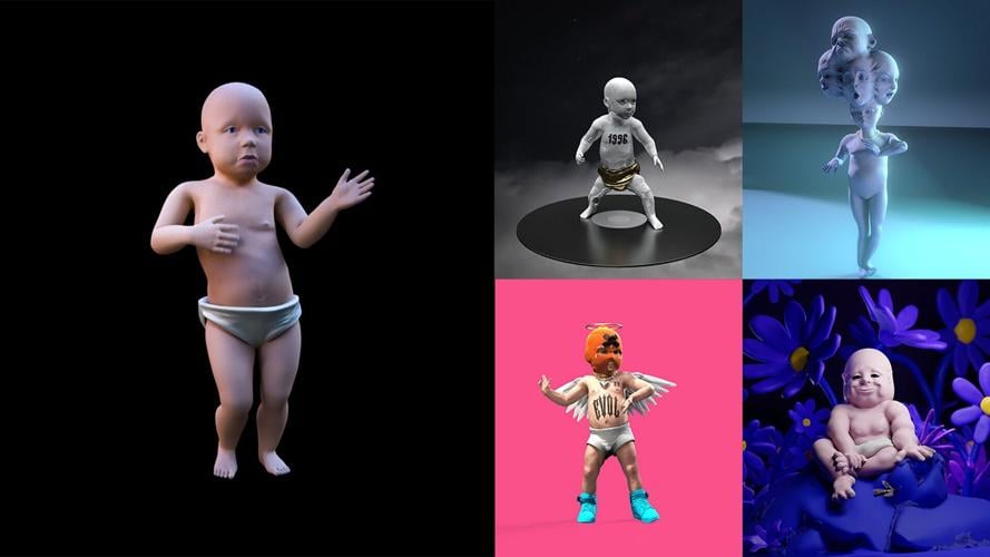 The internet's famous dancing baby from 1996 is getting a new look