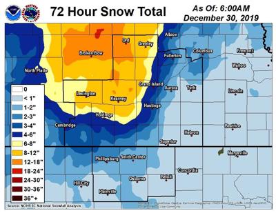 Areas saw precipitation amounts during Dec. 27-29 storm which would be expected during a whole winter