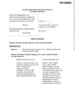 Rams, NFL v McGraugh appeal summary