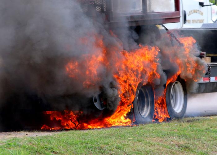 Truck fire