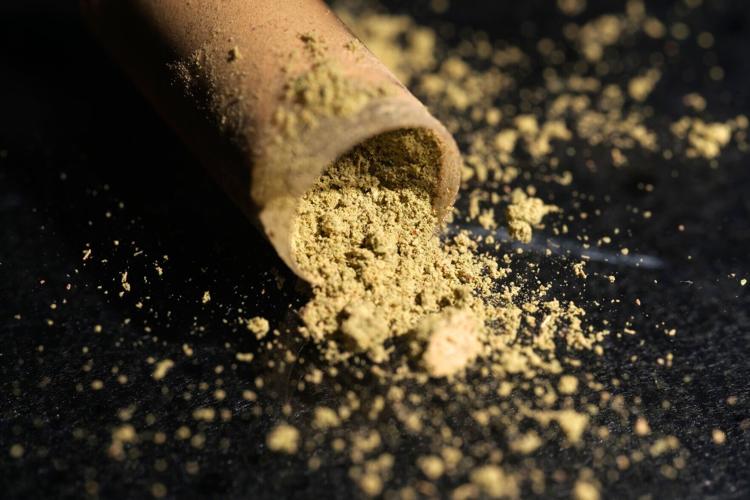 An open capsule of kratom pictured on Thursday, July 16, 2026.