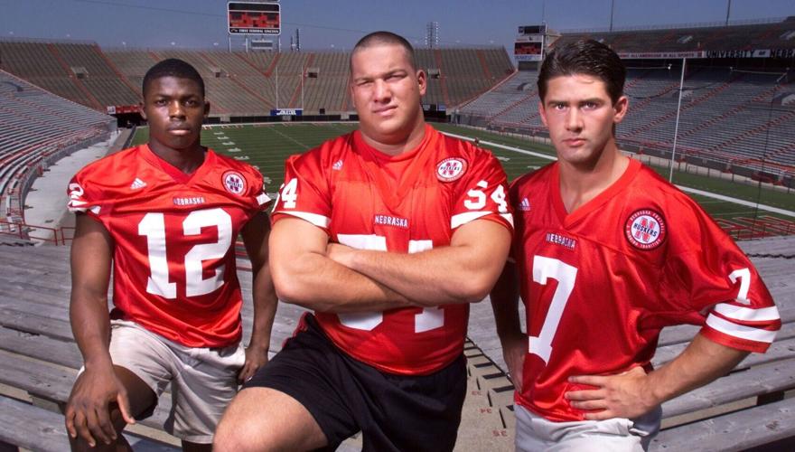 Bobby Newcombe, Dominic Raiola and Eric Crouch