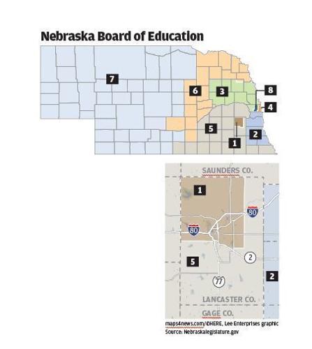 Nebraska Board of Education map