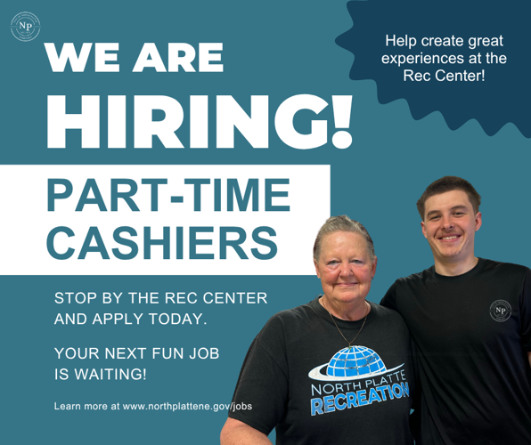 JOIN THE RECREATION CENTER TEAM! NOW HIRING PART-TIME CASHIERS