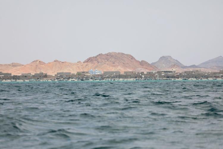 Views of Bab el-Mandeb strait as Yemen's Iran-aligned Houthis join Iran conflict