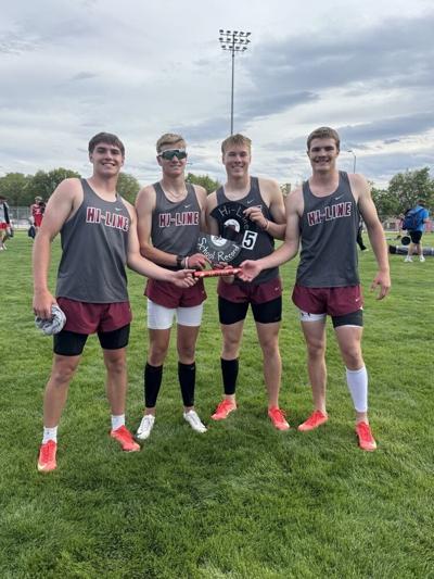 Hi-Line boys 4x4 relay team breaks school record