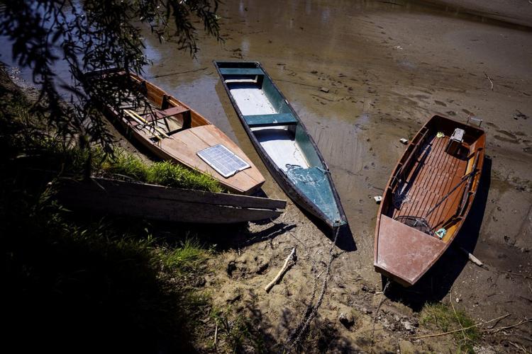 Heat wave along the Danube River in Austria