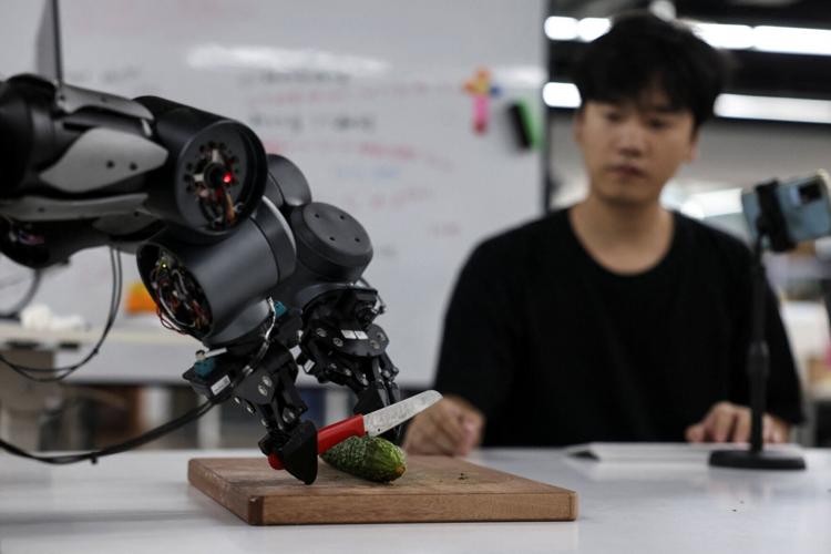 Visit to headquarters of Chinese embodied AI company Spirit AI in Beijing, China