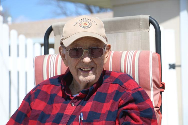 Lexington firefighters honor retiree Dean Wheeler for his historic 61 years of service