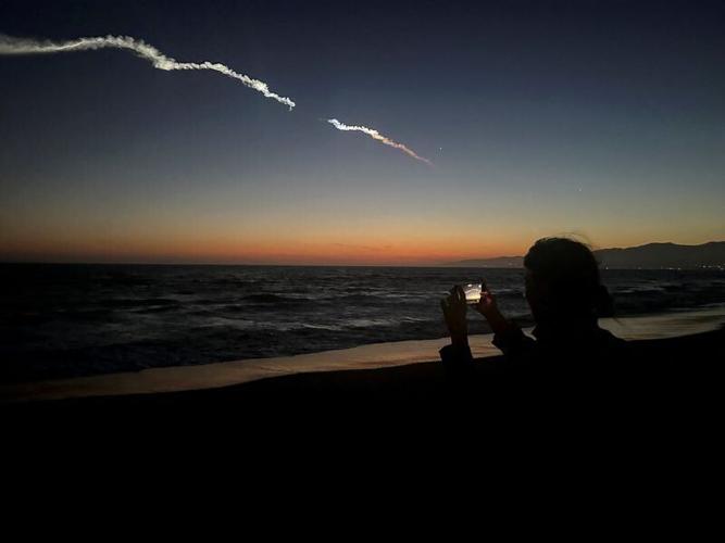 Falcon 9 carrying Starlink satellites streaks across California sky in latest SpaceX launch