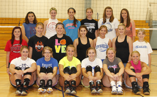 2013 Overton volleyball team