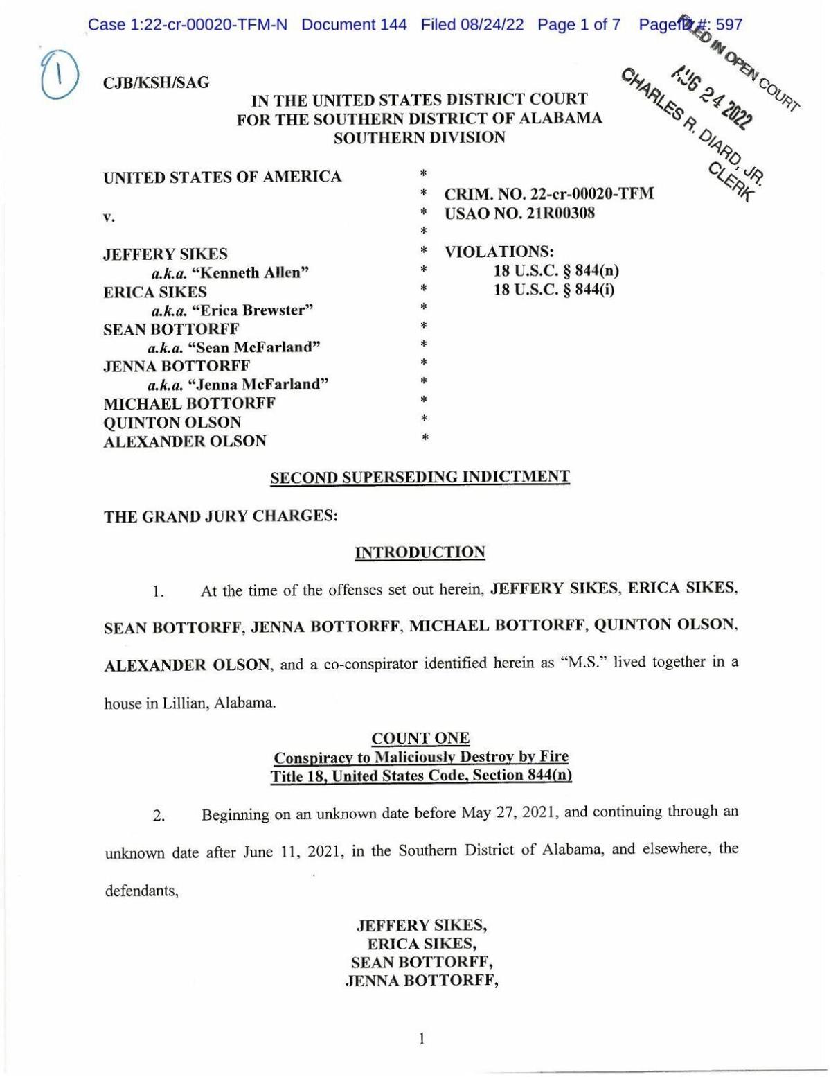 Read the indictment