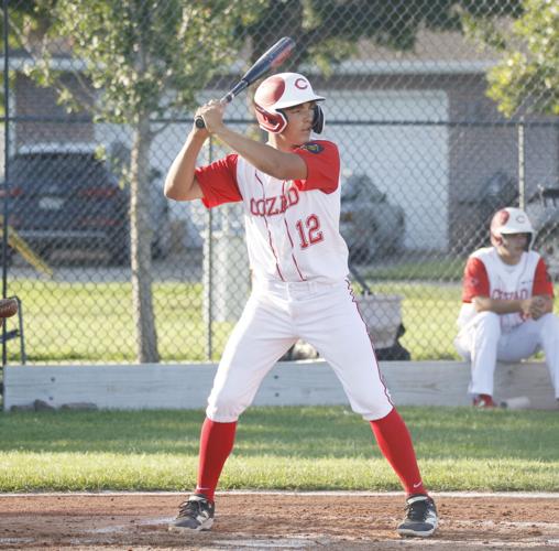 Alec Osborn at bat