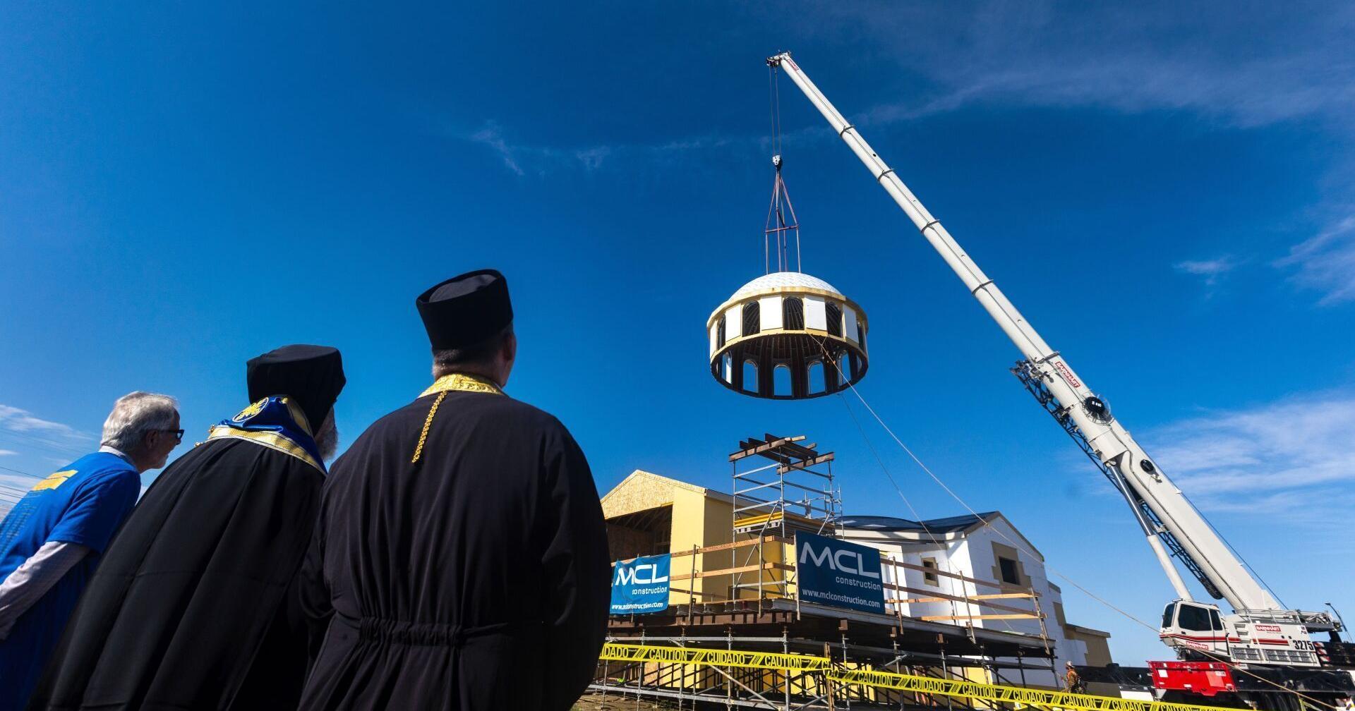 20,000-pound dome raising in west Omaha a blessed event for Greek Orthodox faithful - Vimarsana News