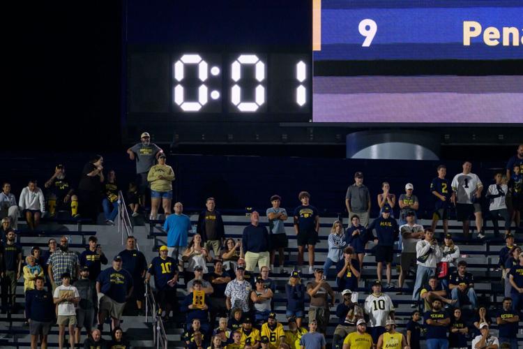 One second is added to the clock during the fourth quarter, which gave Michigan one final play against Western Michigan.