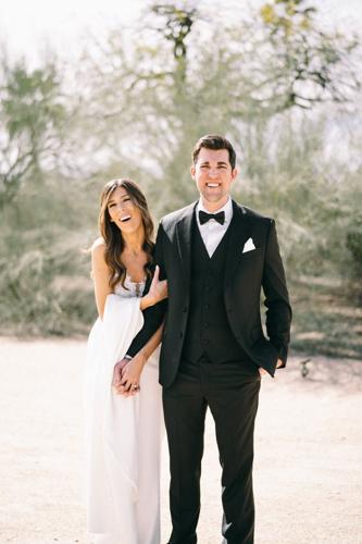 Sara and Brett,newlyweds