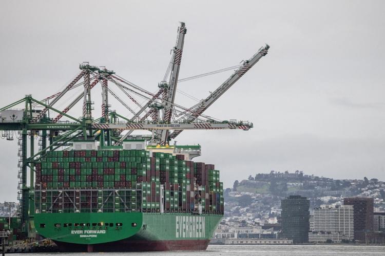 FILE PHOTO: Shipping containers at the port of Oakland , California