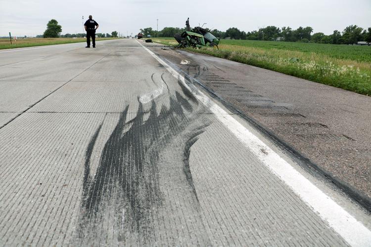 Tractor driver taken to hospital after Highway 30 collision