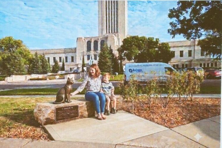 Capitol cat sculpture