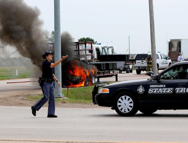Truck fire