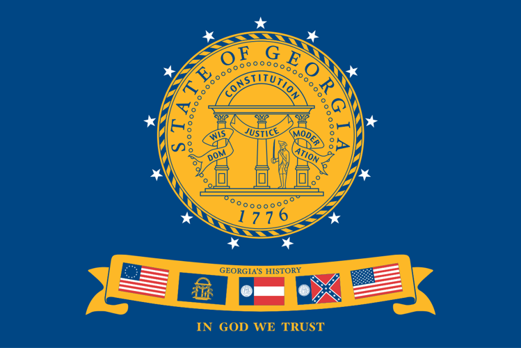 50. Georgia (2001-2003 flag)