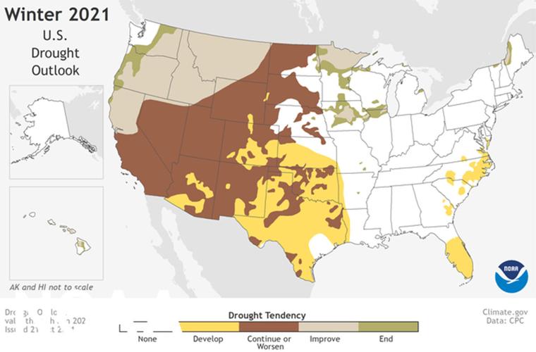 Winter 2021-22 Weather Summary and Spring 2022 Drought Outlook