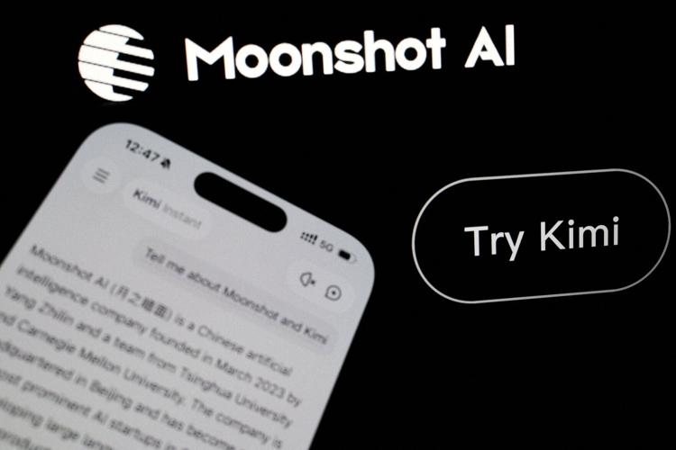FILE PHOTO: FILE PHOTO: Illustration picture of Moonshot AI's Kimi app