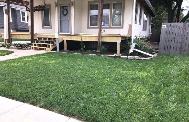 Soil replacement included new lawn