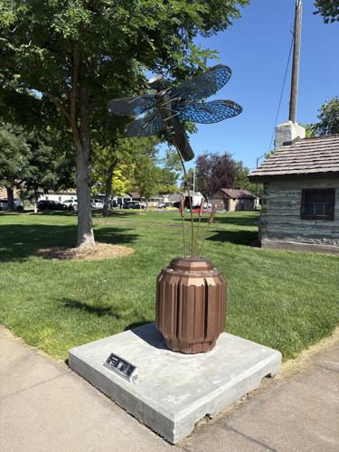 New sculpture at Veterans Memorial Park