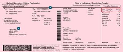 Motor Vehicle Tax and Motor Vehicle Fee
