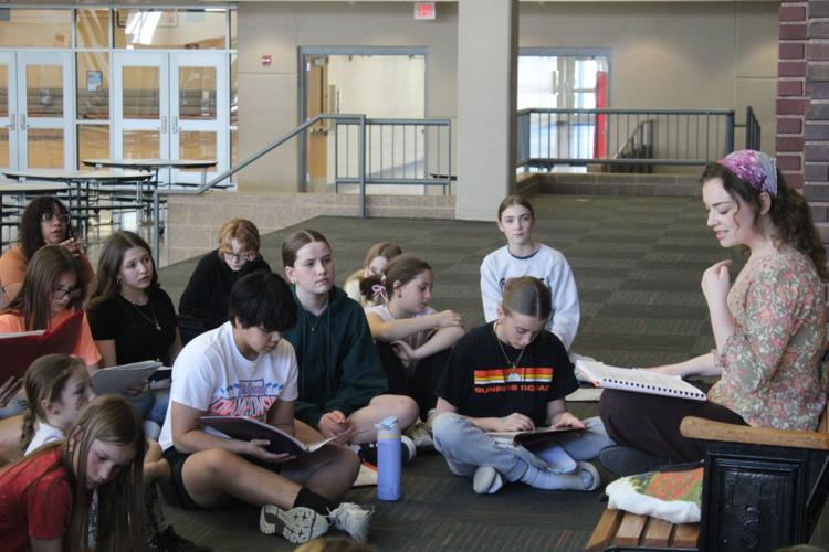 Students practice musical skills