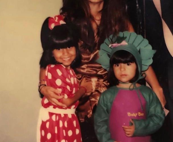 At first, Montiel says, doctors thought she just had the flu. Here she is pictured on the left, around the time she contracted the hantavirus.