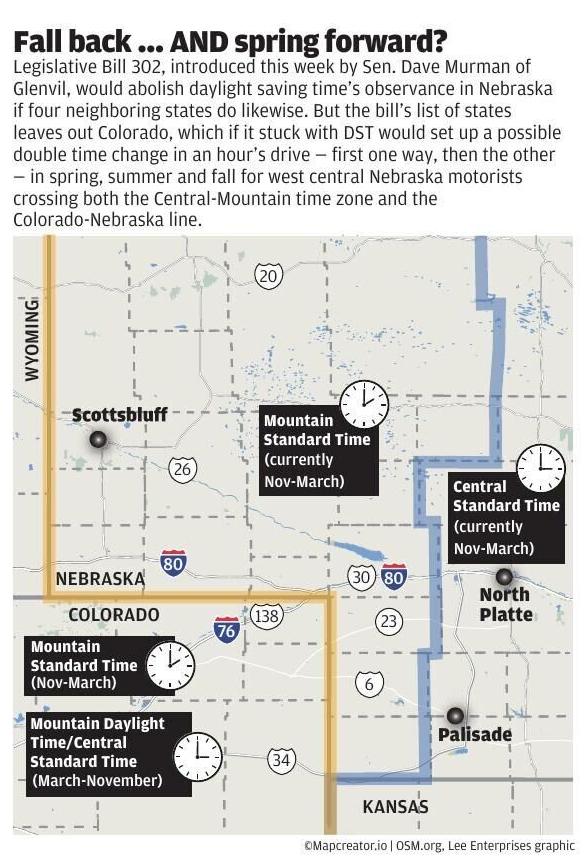 One more time: DST ban in Unicam could yield summer time 'island' in southwest Nebraska