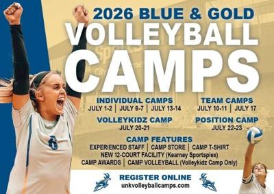 Blue and Gold Volleyball Camp