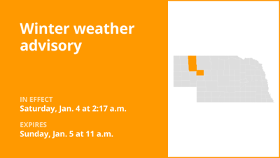Update: Winter weather advisory issued for Sheridan and Grant counties until Sunday midday