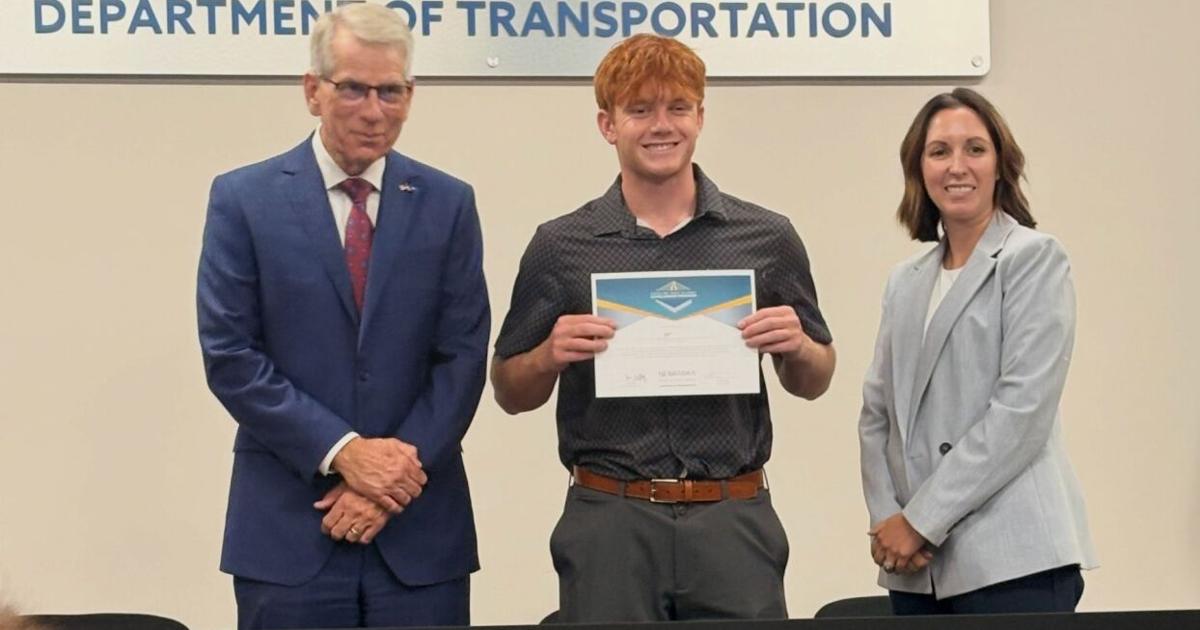 Cozad's Landon Baker earns Good Life, Great Journey Scholarship through Nebraska Department of Transportation