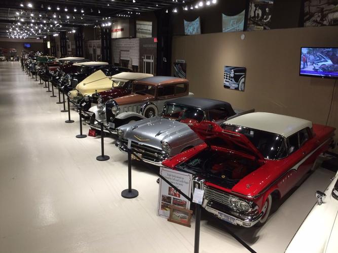 Cars on Display at Classic Car Collection