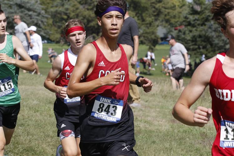 Cozad's Gavin Guerra and Jaxson Arndt at UNK meet