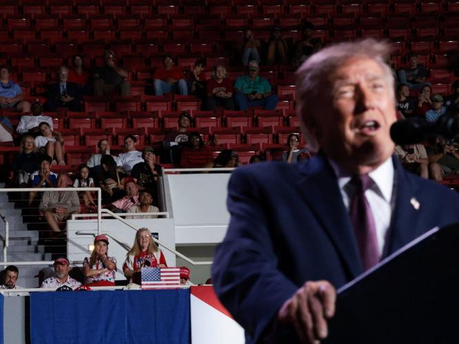 US President Donald Trump visits Alabama