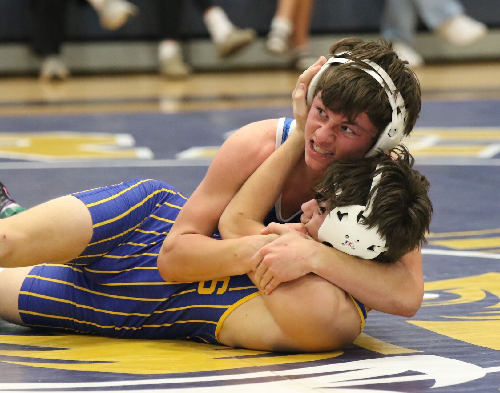 Overton wrestling at Elm Creek triangular